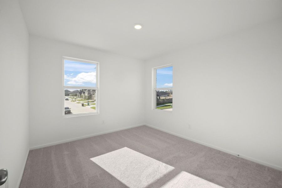 Pics are not of actual home.  They are a representative of a home of the same floor plan