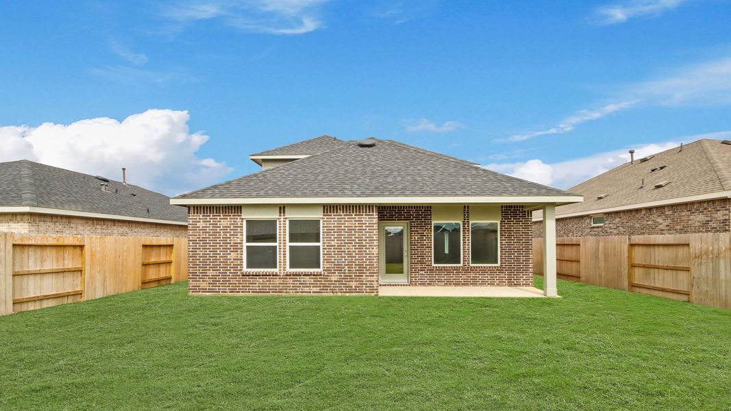 Exterior details and patio area of a home in Cypress Green, Hockley (Image 3).