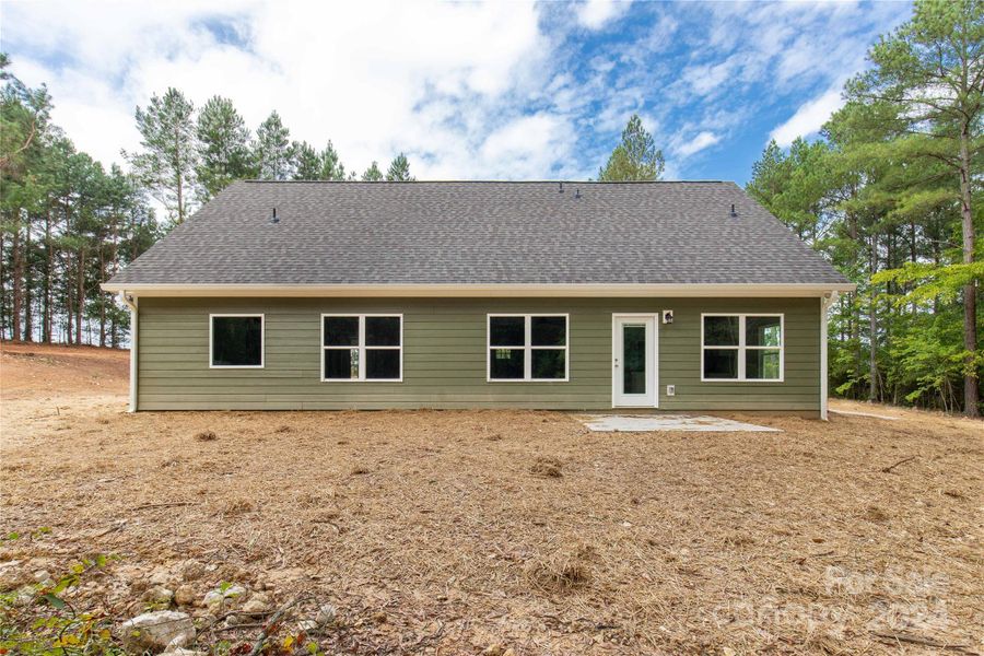 Relax on the patio overlooking your wooded yard in the evenings