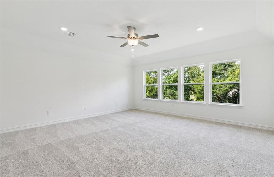 Spacious game room on second floor Spacious game room on second floor