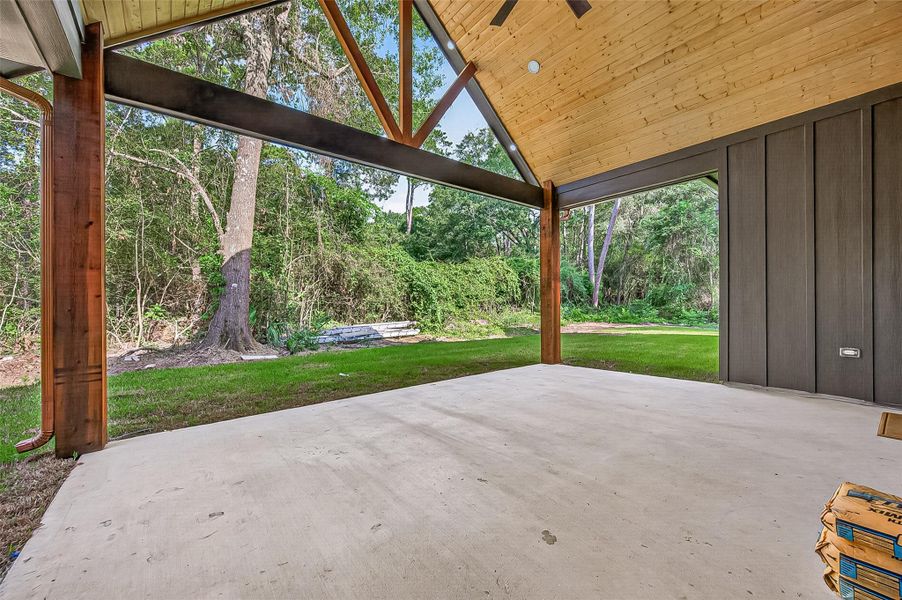 Exterior details and patio area of a home in , Plantersville (Image 31).