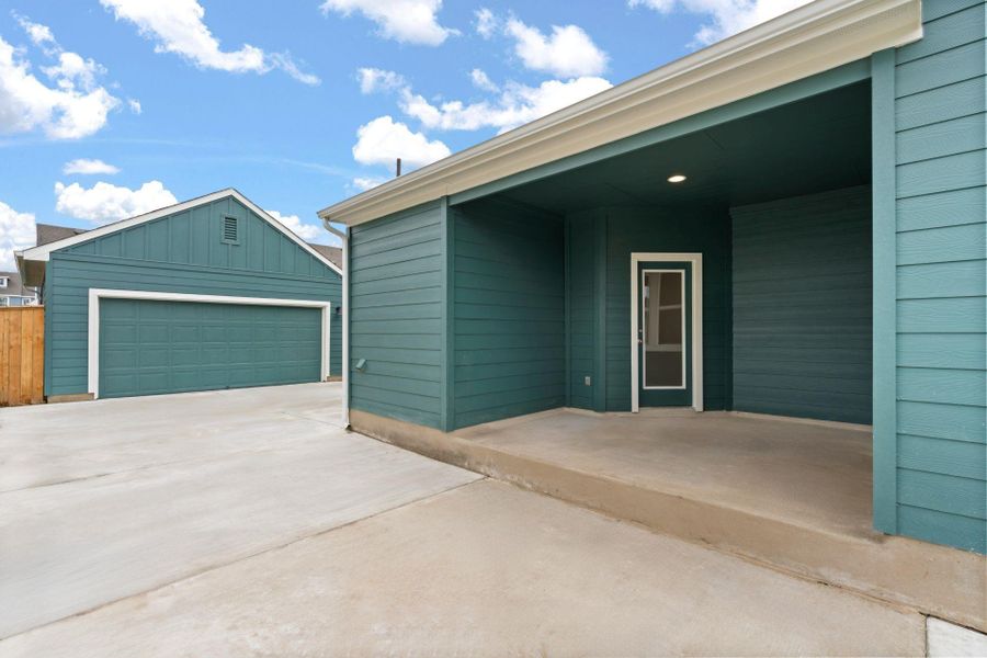 Rear Covered Patio