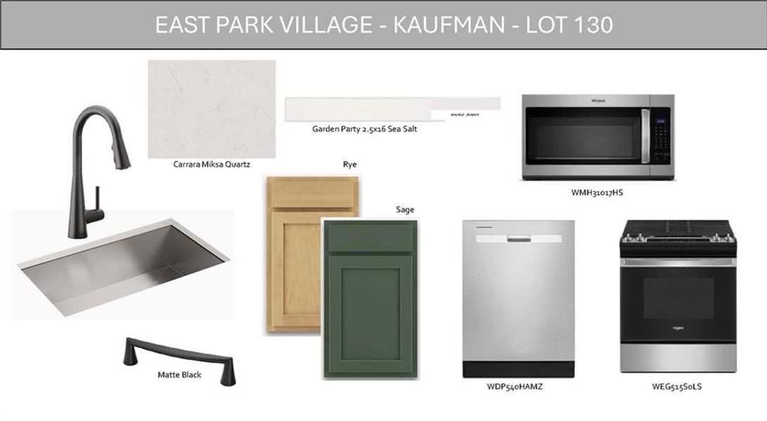 Sample of building materials used in homes in East Park Village, Kennesaw (Image 45).