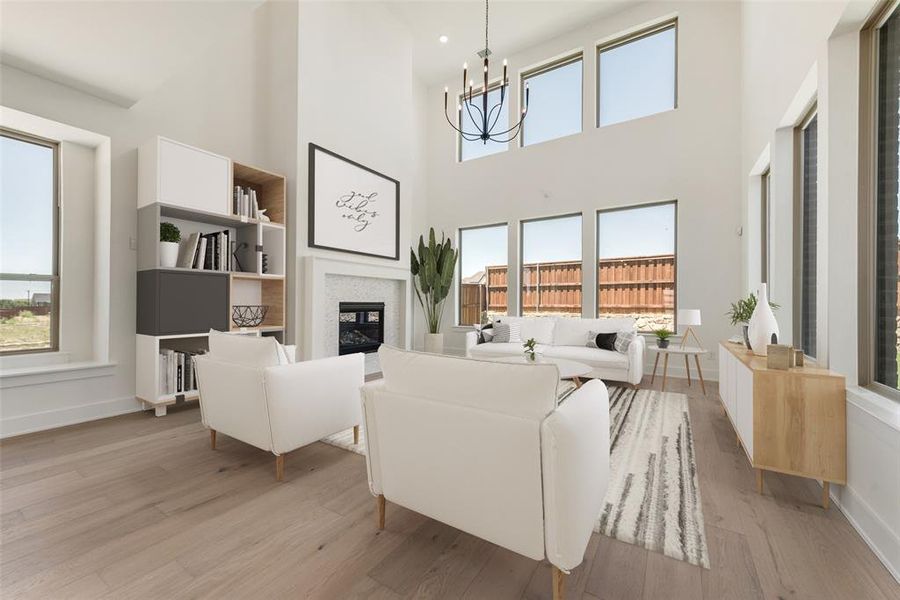 Furnished interior view inside a new home in The Homestead - 62', Rockwall (Image 6).