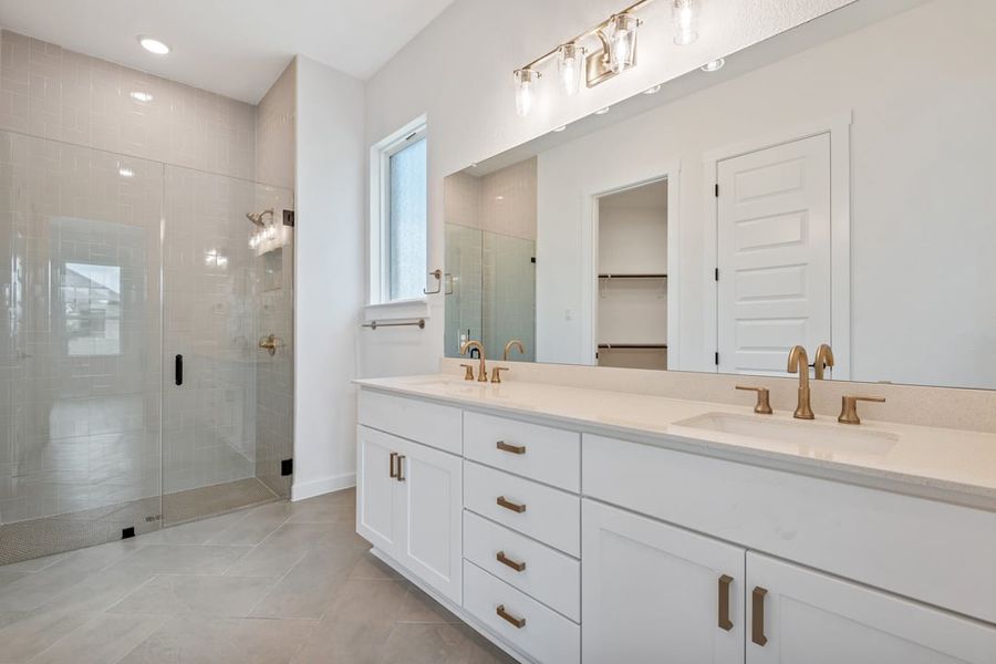 Furnished interior view inside a new home in Arbor Collection At Wolf Ranch, Georgetown (Image 13).