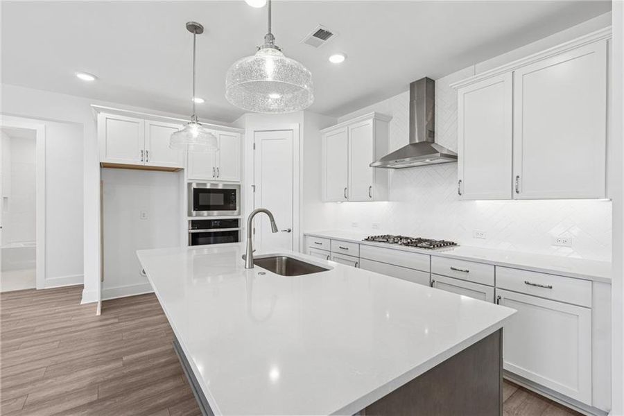 Furnished interior view inside a new home in Old Mill Preserve, Dallas (Image 8).