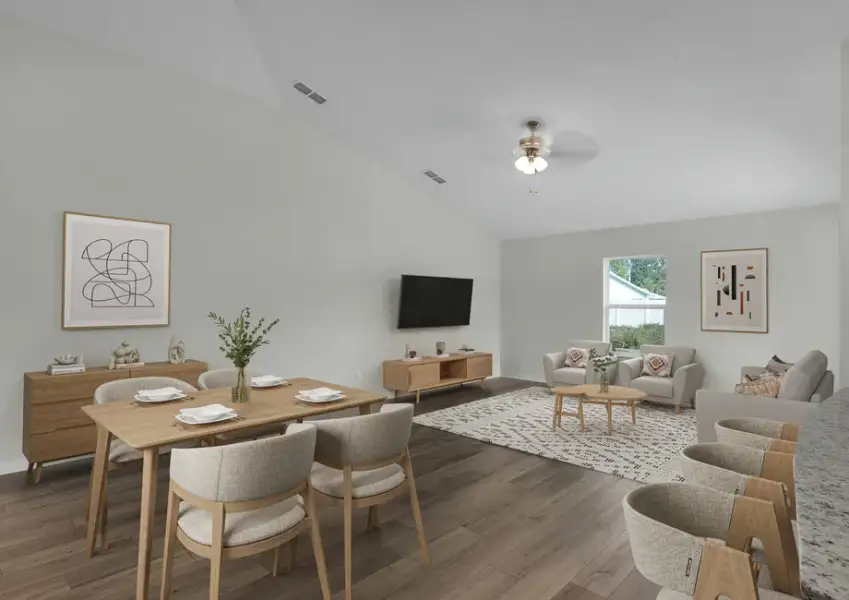 Host family game nights in the front living area