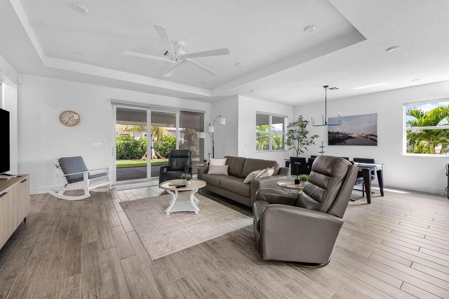 Furnished interior view inside a new home in Tradition - Telaro, Port St. Lucie (Image 12). Furnished interior view inside a new home in Tradition - Telaro, Port St. Lucie (Image 12).