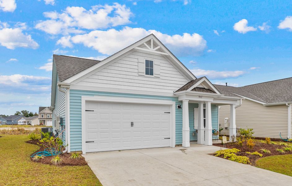 Representative exterior photo of a completed home built from the The Primrose by Chesapeake Homes in Terrapin, Leland, NC (Image 2). Representative exterior photo of a completed home built from the The Primrose by Chesapeake Homes in Terrapin, Leland, NC (Image 2).