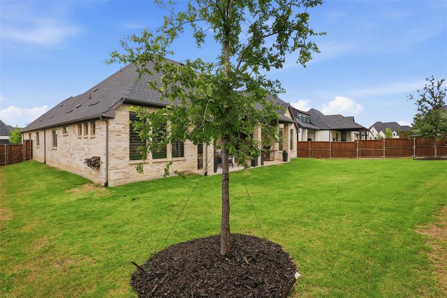 Expansive oversized 74' ft lot.