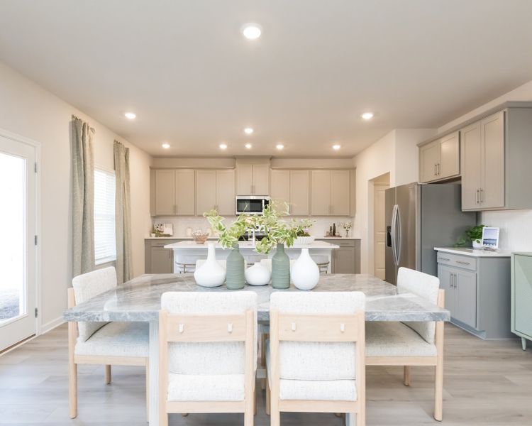 Host friends and family effortlessly with this dining area.