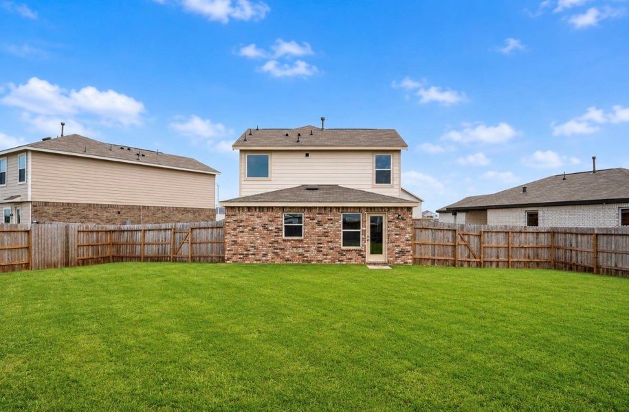 Exterior details and patio area of a home in , Katy (Image 4). Exterior details and patio area of a home in , Katy (Image 4).