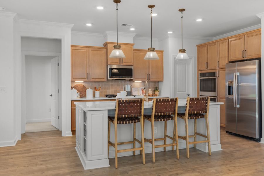 Representative furnished interior of a home built from the The Shorebreak by Chesapeake Homes in Coastal Club of the Carolinas, Calabash (Image 53).