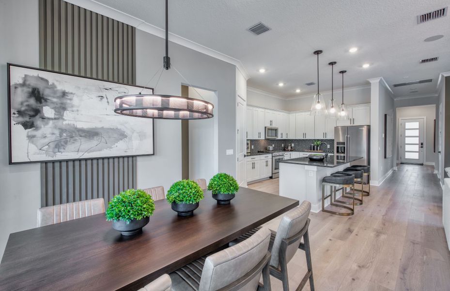 Furnished interior view inside a new home in Greyhawk Landing, Lake Worth (Image 9). Furnished interior view inside a new home in Greyhawk Landing, Lake Worth (Image 9).