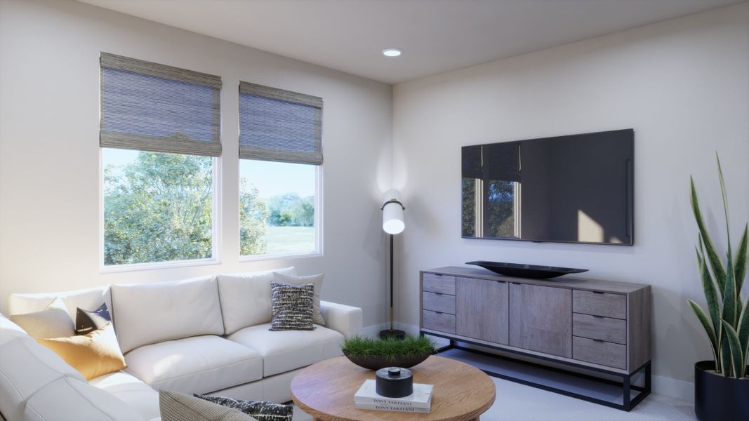 Furnished interior view inside a new home in Parkton Square, Kyle (Image 11).
