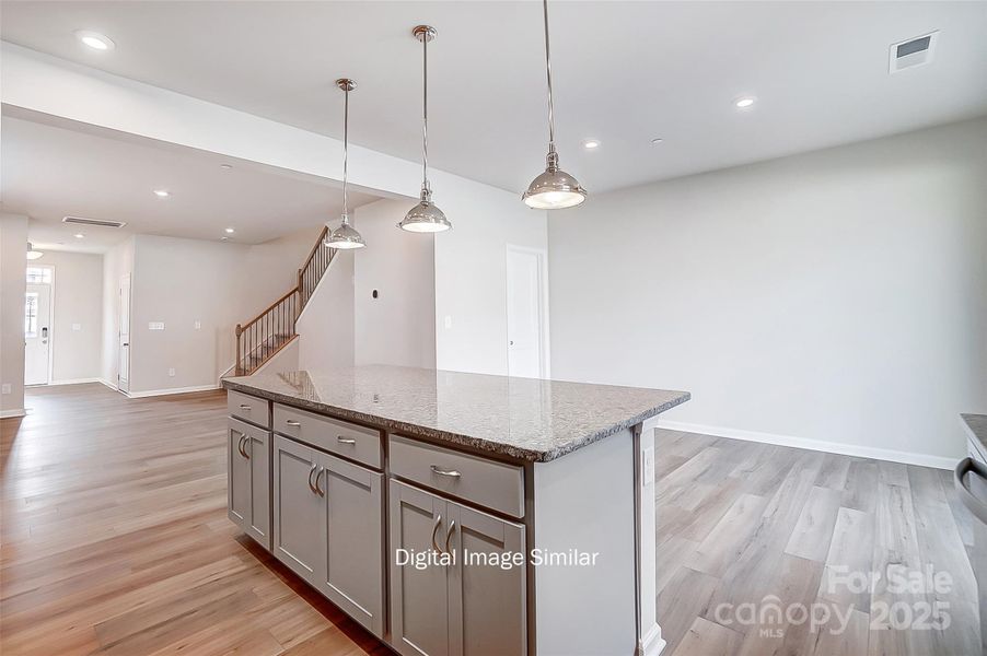 Furnished interior view inside a new home in Hedgecliff Townes, Kannapolis (Image 11). Furnished interior view inside a new home in Hedgecliff Townes, Kannapolis (Image 11).