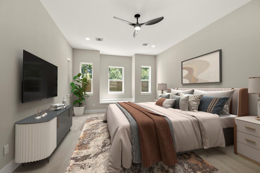 Furnished interior view inside a new home in , Tomball (Image 16).