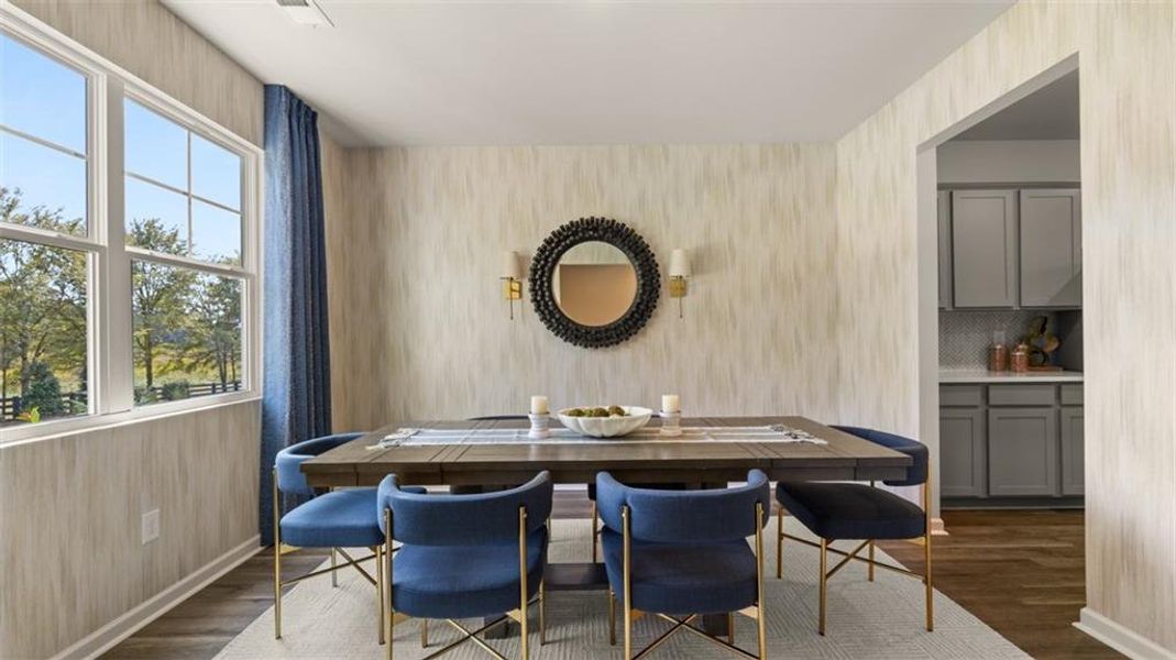 Furnished interior view inside a new home in Jackson Landing, Jefferson (Image 6). Furnished interior view inside a new home in Jackson Landing, Jefferson (Image 6).