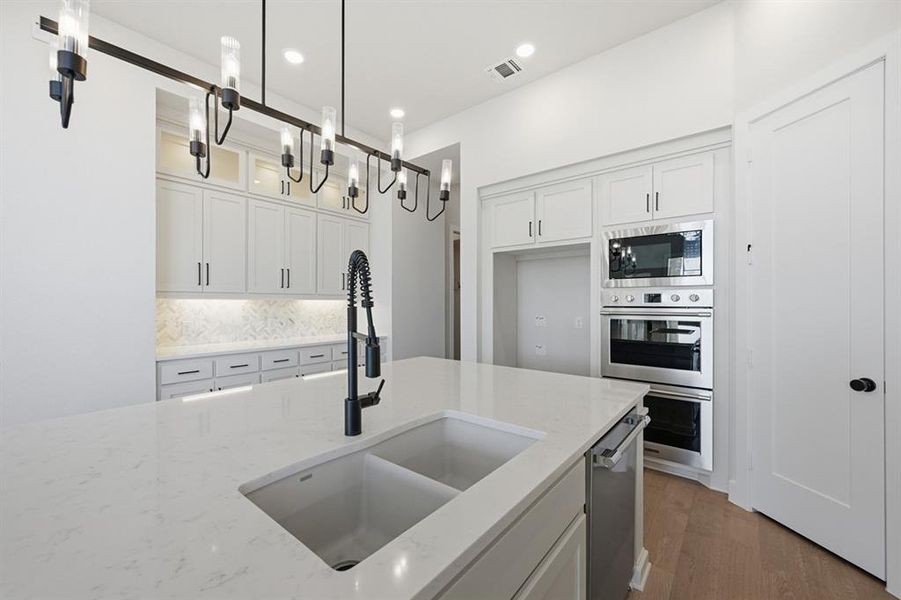 Furnished interior view inside a new home in Star Trail: 55ft. lots, Prosper (Image 11). Furnished interior view inside a new home in Star Trail: 55ft. lots, Prosper (Image 11).