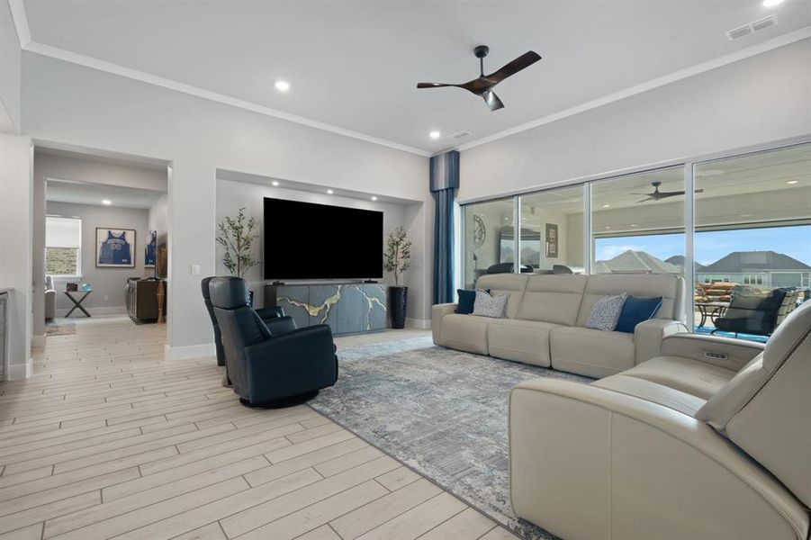 Furnished interior view inside a new home in , Denton (Image 5).