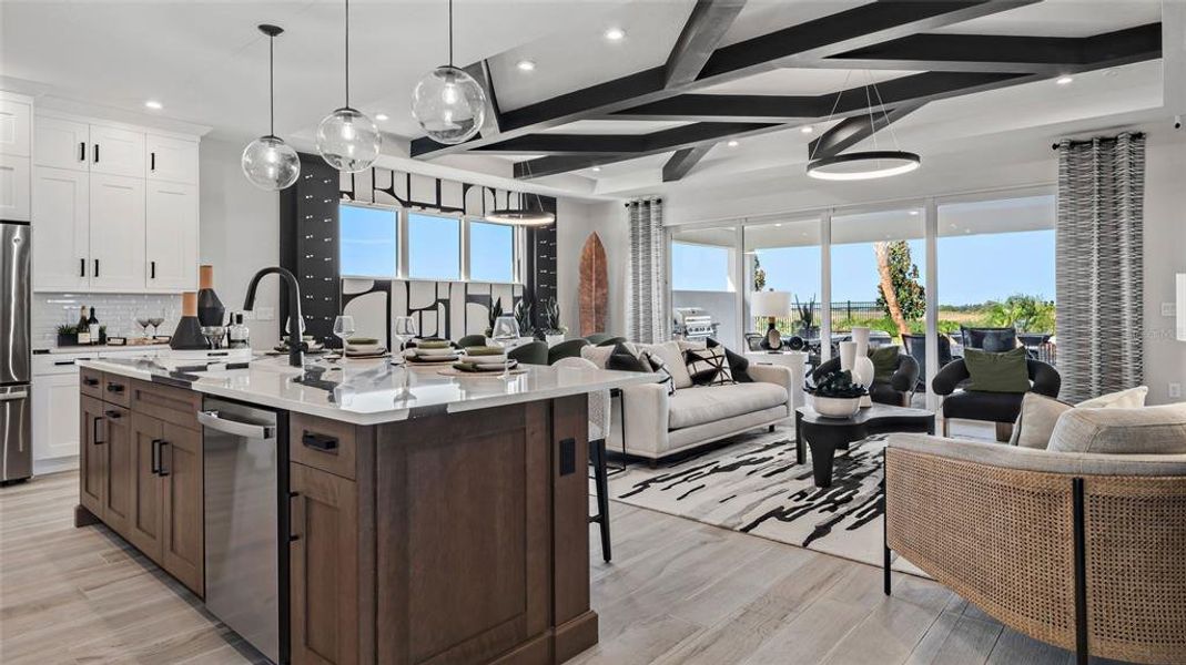 Furnished interior view inside a new home in Cresswind at Lake Harris, Tavares (Image 6).