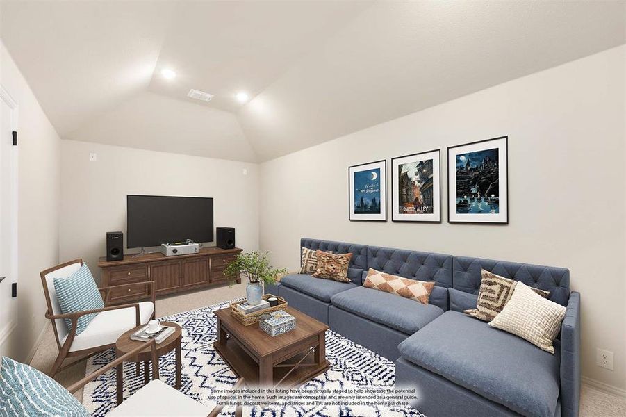 Furnished interior view inside a new home in Timberbrook 3B-4A, Justin (Image 7).