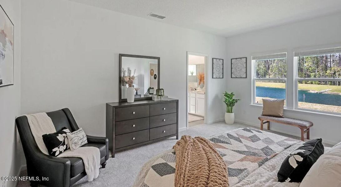 Furnished interior view inside a new home in Edenbrooke at Hyland Trail | 55+: Edenbrooke at Hyland Trail 50s, Green Cove Springs (Image 6).