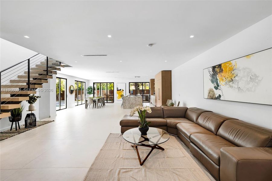 Furnished interior view inside a new home in , Miami (Image 18).