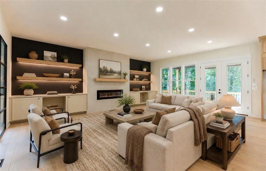 Furnished interior view inside a new home in , Peachtree Corners (Image 32).