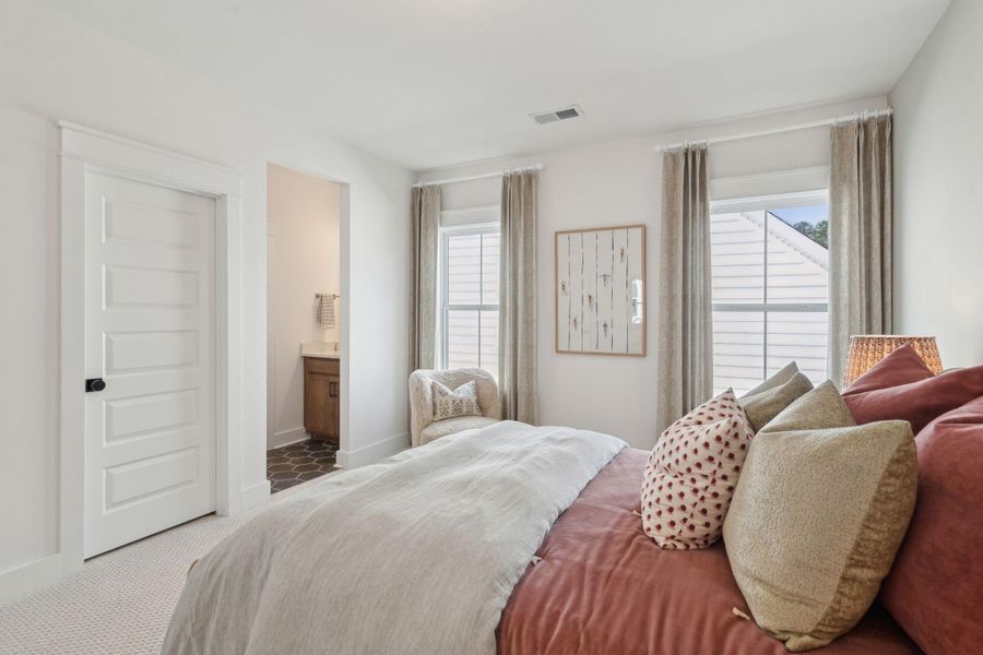 Furnished interior view inside a new home in Tidewater at Lakes of Cane Bay, Summerville (Image 11). Furnished interior view inside a new home in Tidewater at Lakes of Cane Bay, Summerville (Image 11).