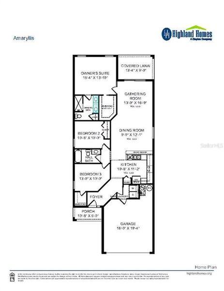 2D floor plan layout of this home in Geneva Landings, Davenport, FL (Image 2). 2D floor plan layout of this home in Geneva Landings, Davenport, FL (Image 2).