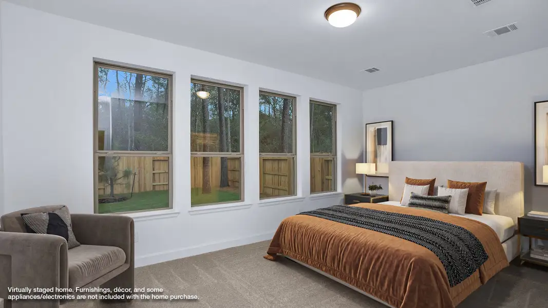 Furnished interior view inside a new home in Woodhavyn 40', Magnolia (Image 6).