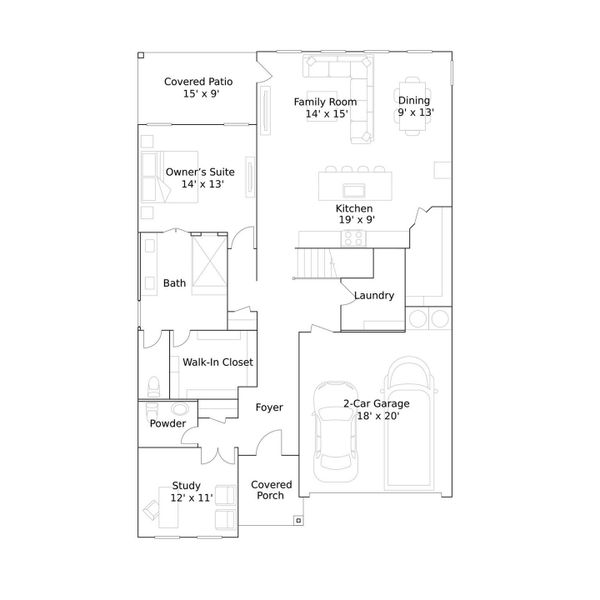 2D floor plan layout of this home in Cypress Green, Hockley, TX (Image 2). 2D floor plan layout of this home in Cypress Green, Hockley, TX (Image 2).