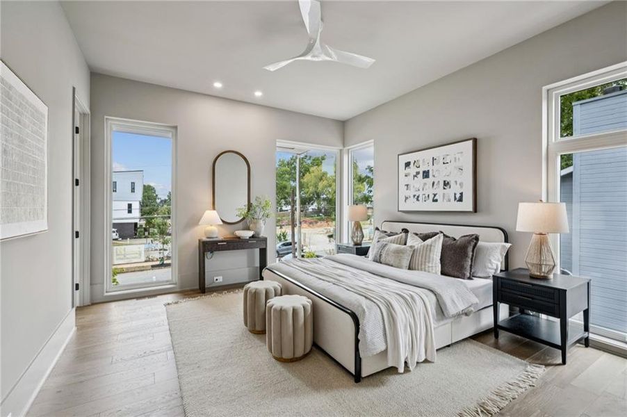 Furnished interior view inside a new home in , Atlanta (Image 20).