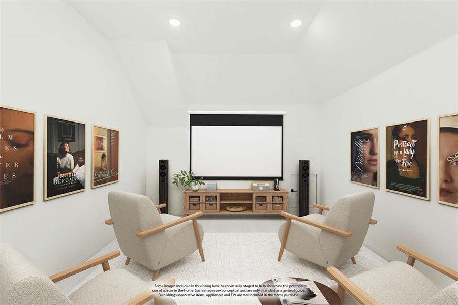 Furnished interior view inside a new home in Willow Wood, McKinney (Image 11).