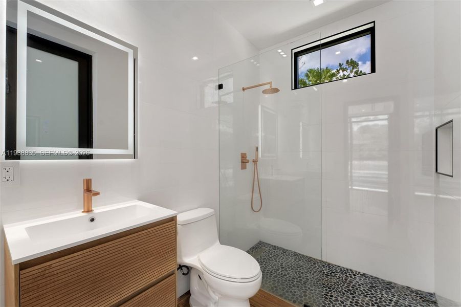 Furnished interior view inside a new home in , Miami (Image 15).