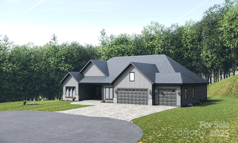 Front exterior of a new home in , Horse Shoe, NC, highlighting curb appeal (Image 2).