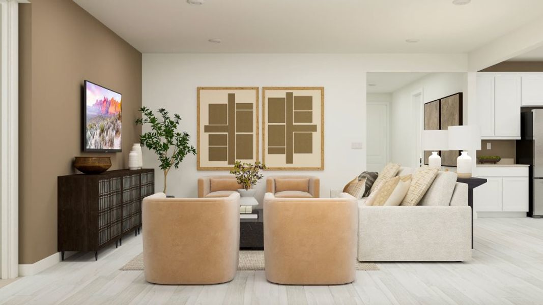 Pinnacle great room interior Pinnacle great room interior