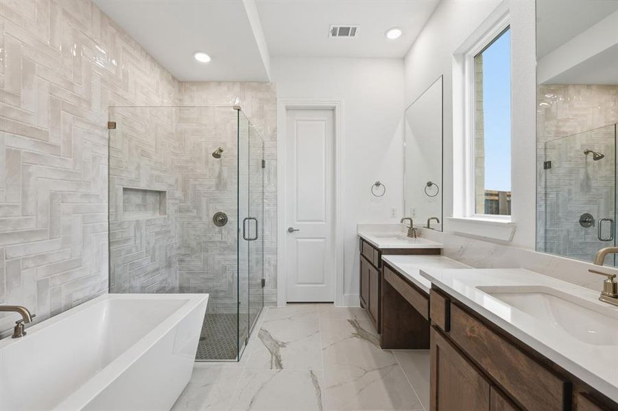 Furnished interior view inside a new home in Wildflower Ranch: 50ft. lots, Dish (Image 10).