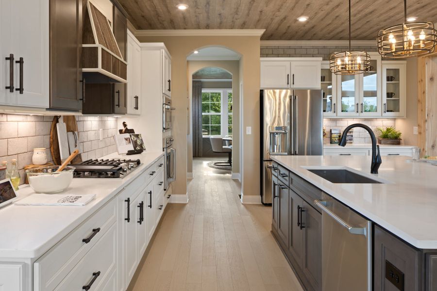 Representative furnished interior of a home built from the Paxton by Fischer Homes in Veranda Manor, Canton (Image 9).