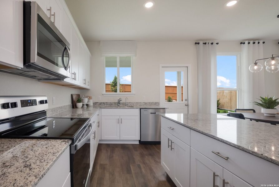 Furnished interior view inside a new home in , New Braunfels (Image 21).
