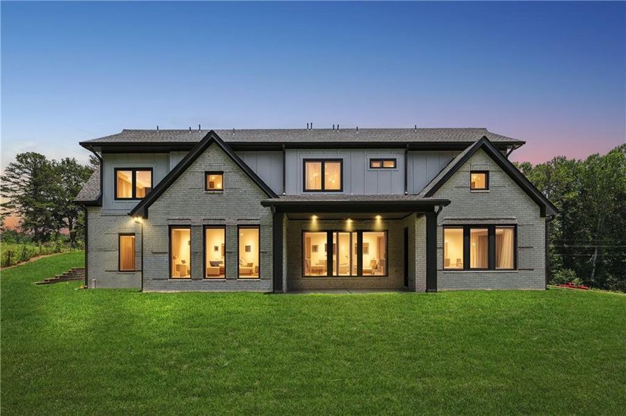 Front exterior of a new home in , Braselton, GA, highlighting curb appeal (Image 52). Front exterior of a new home in , Braselton, GA, highlighting curb appeal (Image 52).