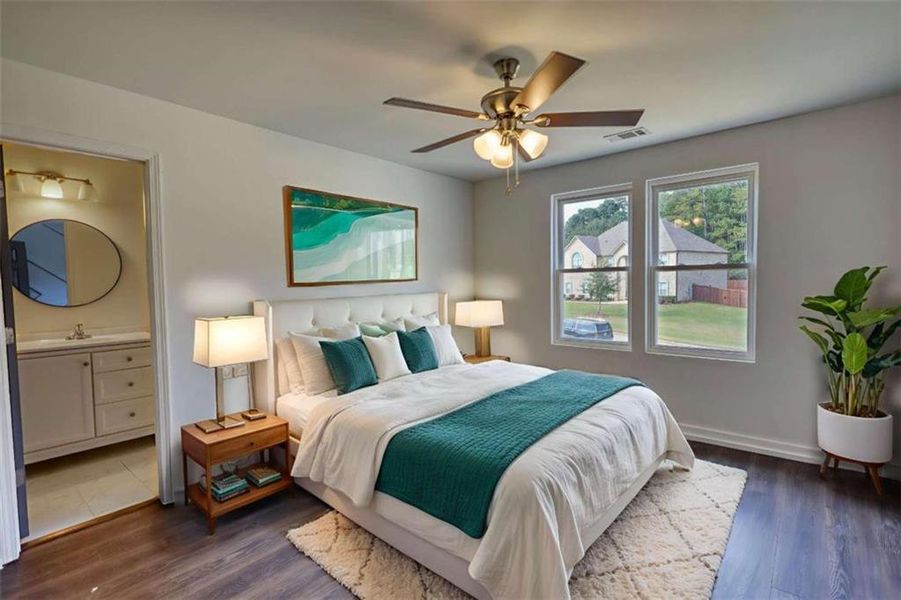 Furnished interior view inside a new home in , Covington (Image 10).
