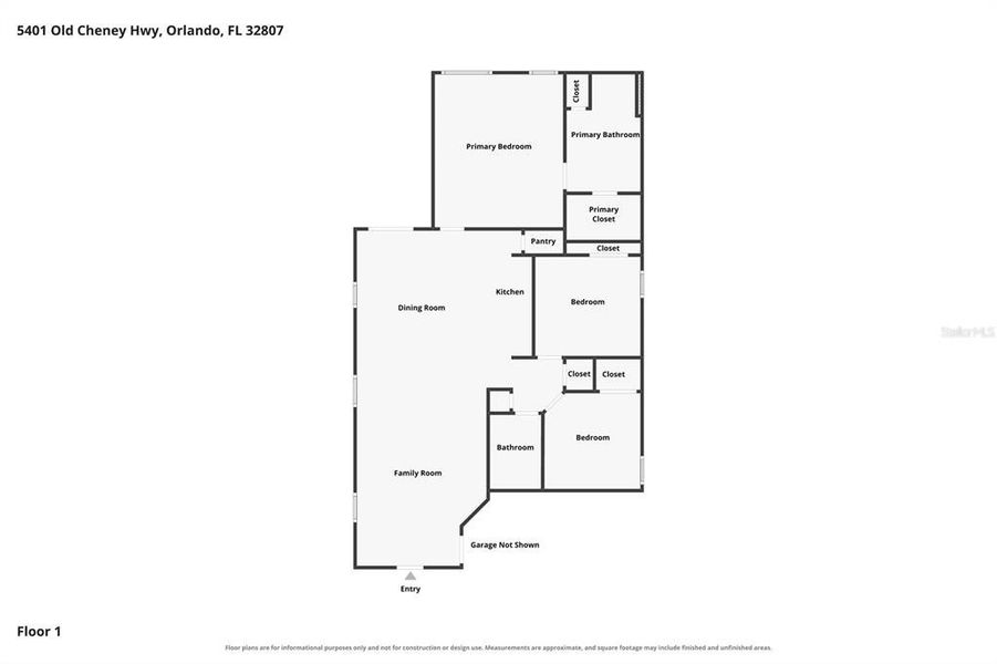 2D floor plan layout of this home in , Orlando, FL (Image 5).