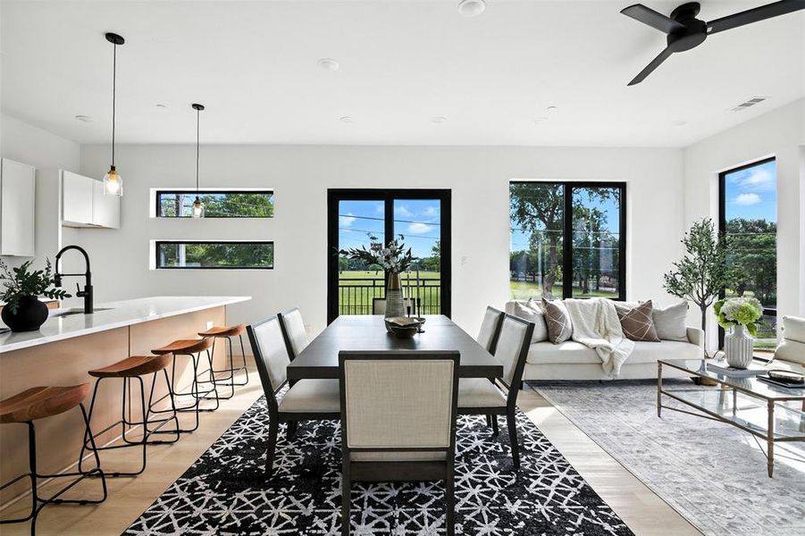 Furnished interior view inside a new home in , Dallas (Image 17).