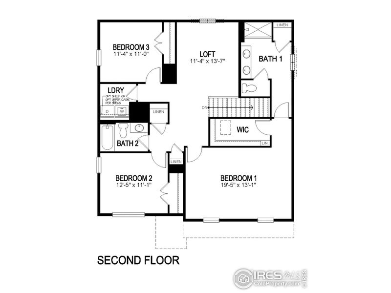 2D floor plan layout of this home in Westgate, Greeley, CO (Image 4). 2D floor plan layout of this home in Westgate, Greeley, CO (Image 4).