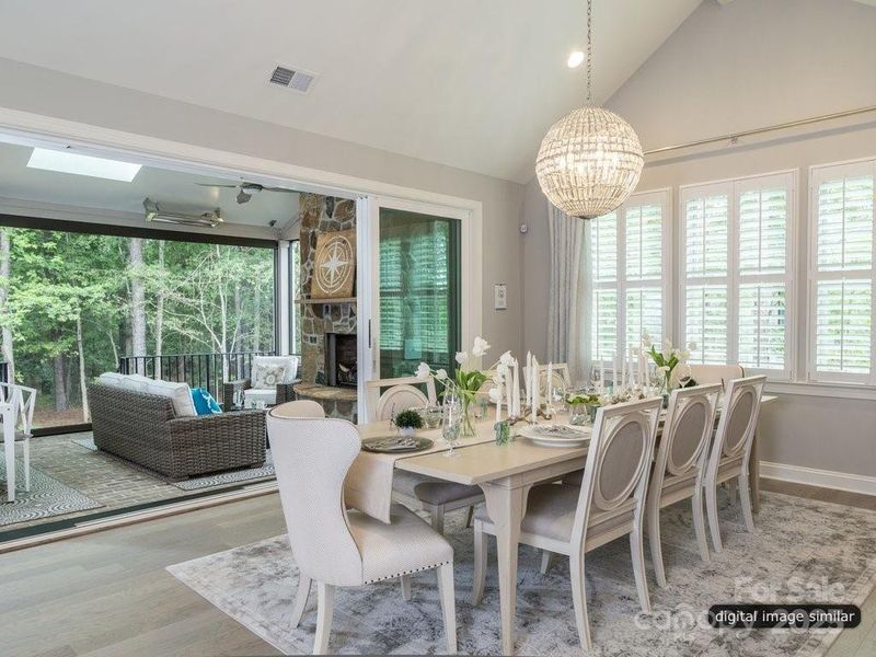 Furnished interior view inside a new home in , Charlotte (Image 11).