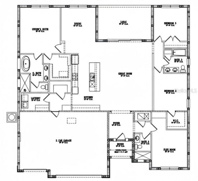 2D floor plan layout of this home in , Homosassa, FL (Image 3).