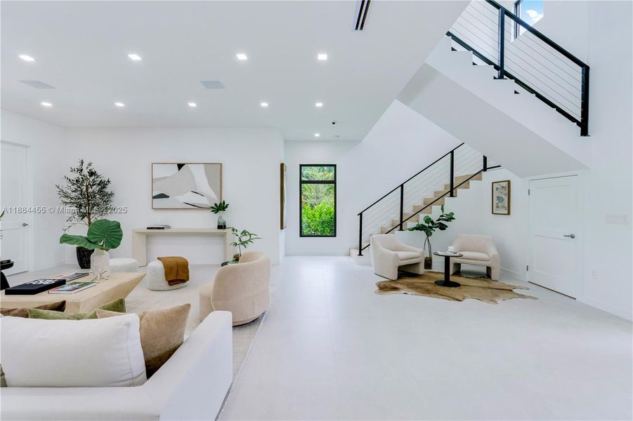 Furnished interior view inside a new home in , Miami (Image 10).