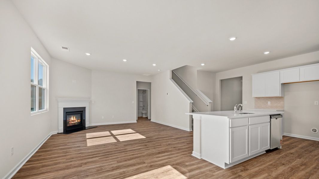 Representative unfurnished interior of a home built from the Hayden by D.R. Horton in Oakchase at Hampton, Hampton (Image 10).